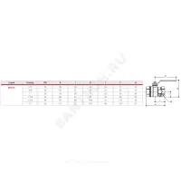 Кран шаровой DADO латунь со спускником R910S никель Ду 25 Ру35 ВР 1" рычаг красный полнопроходной со спускником Giacomini R910SX005
