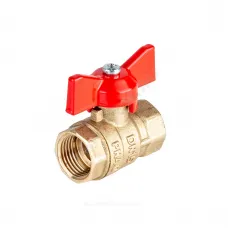 Кран шаровой латунь Стандарт Ду 15 Ру40 ВР полнопроходной бабочка Dist 311Б