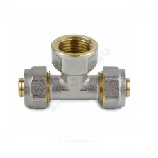 Тройник МП латунь никель обжим Дн 16х1/2"х16 ВР ГОСТ 32415-2013 7013 Aquasfera 7013-01