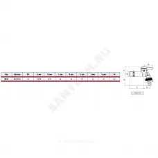 Кран шаровой водоразборный латунь со штуцером R619 Ду 15 Ру10,5 НР/штуц R1/2" флажок Giacomini R619IX103