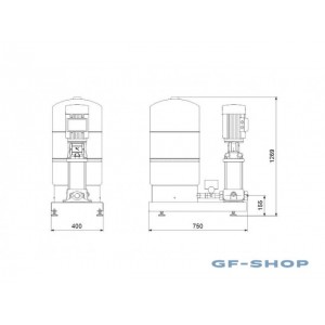 Установка повышения давления Grundfos HYDRO SOLO-S CR 5-10 HQQE