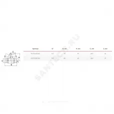 Кран шаровой латунь газ 11Б27фтМ Ду 15 Ру40 НР полнопроходной бабочка VALFEX VF.279.LB3.012