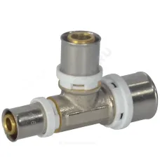 Тройник переходной МП латунь никель пресс Дн 32х32х20 ГОСТ 32415-2013 8010 Aquasfera 8010-14