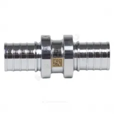 Муфта для PE-X труб аксиальная латунь хром Дн 17 THERM S Рехау 12502773002