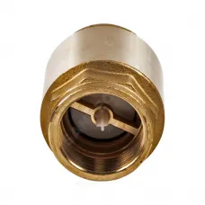 Клапан обратный латунь осевой NRV EF Ду 15 Ру25 Тмакс=110 оС ВР 1/2" диск пластик шток пластик Danfoss 065B8224