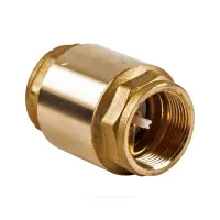 Клапан обратный латунь осевой NRV EF Ду 15 Ру25 Тмакс=110 оС ВР 1/2" диск пластик шток пластик Danfoss 065B8224