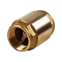 Клапан обратный латунь осевой NRV EF Ду 15 Ру25 Тмакс=110 оС ВР 1/2" диск пластик шток пластик Danfoss 065B8224