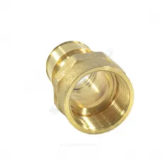 Муфта для PE-X труб радиальная латунь Дн 16х1/2" ВР РОС