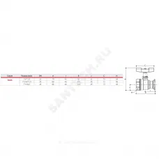 Кран шаровой латунь R285 Ду 25х40 Ру35 ВР/фл бабочка красная с выводом для насоса Giacomini R285Y001