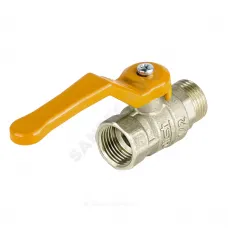 Кран шаровой латунь газ Стандарт Ду 15 Ру40 ВР/НР полнопроходной рычаг Dist 421Р