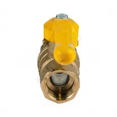 Кран шаровой латунь газ Стандарт 220 аналог 11б27п1 Ду 20 Ру16 ВР полнопроходной рычаг ГАЛЛОП 116024