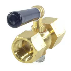 Кран для манометра 3-ходовой латунь Ду 15 Ру25 ВР G1/2"-М20х1,5 с рукояткой без фланца ЭКОМЕРА КТХ-GF-MF