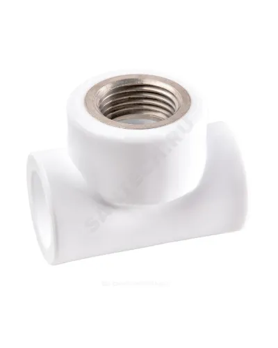 Тройник PP-R комбинированный белый Дн 25х1/2 ВР PRO VALFEX 10127125-PRO
