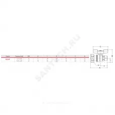 Кран шаровой латунь хром R254P Ду 20 Ру42 НР/нак. гайка бабочка красная с накидной гайкой для счетчиков Giacomini R254PX004