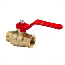 Кран шаровой латунь Эксперт Ду 25 Ру40 ВР/НР полнопроходной рычаг Dist 123Р