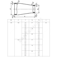 Переход сталь концентрический Дн 45х2,5-32х2,0 (Ду 40х25) бесшовный ГОСТ 17378-2001