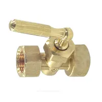 Кран для манометра 3-ходовой латунь 151 Ду 15 Ру16 ВР G1/2" с рукояткой без фланца Icma 90151AD05