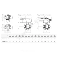 Клапан регулирующий латунь R279 Ду 25 ВР G1" с отсечным клапаном Giacomini R279Y005