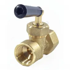 Кран для манометра 3-ходовой латунь 158 Ду 15 Ру16 ВР G1/2" с рукояткой без фланца Icma 90158AD05