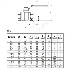 Кран шаровой DADO латунь никель R910 Ду 10 Ру42 ВР полнопроходной рычаг красный Giacomini R910X022