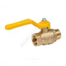 Кран шаровой латунь газ Эксперт Ду 25 Ру40 ВР/НР полнопроходной рычаг Dist 223Р