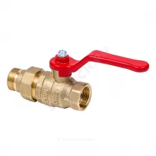 Кран шаровой латунь Эксперт Ду 25 Ру40 ВР/"американка" полнопроходной рычаг Dist 143Р
