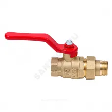 Кран шаровой латунь Эксперт Ду 25 Ру40 ВР/"американка" полнопроходной рычаг Dist 143Р