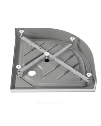 Поддон душевой акриловый полукруглый Classic N 800х800х160 с противоскользящим покрытием белый МетаКам АПS_011736