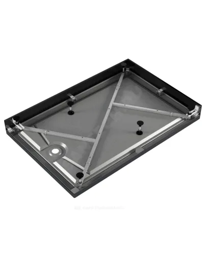 Поддон душевой акриловый прямоугольный Universal PRO BLACK N 1200х800х130 черный МетаКам АПS_014443