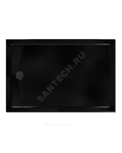 Поддон душевой акриловый прямоугольный Universal PRO BLACK N 1200х800х130 черный МетаКам АПS_014443