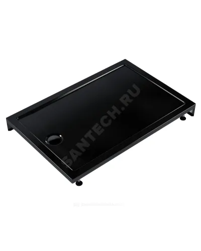 Поддон душевой акриловый прямоугольный Universal PRO BLACK N 1200х800х130 черный МетаКам АПS_014443