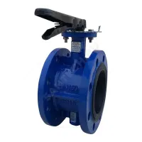 Затвор дисковый поворотный чугун Ду 50 Ру16 фл с рукояткой диск чугун манжета EPDM Benarmo