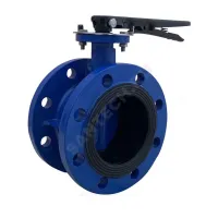 Затвор дисковый поворотный чугун Ду 50 Ру16 фл с рукояткой диск чугун манжета EPDM Benarmo