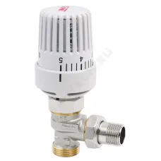 Клапан термостатический латунь RTL с термоголовкой 1/2"x3/4"ЕК НР Ру10 угловой Ogint