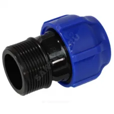 Муфта компрессионная ПЭ Дн 20х3/4" НР Ру16 VALFEX 121001122120