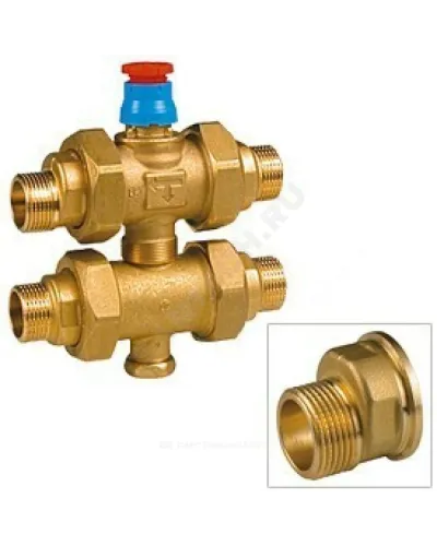 Клапан зональный латунь R292E Ду 20 НР G3/4 Giacomini R292EY004