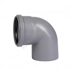 Отвод PP-H серый HT HTB Дн 160х87гр б/нап в/к Ostendorf 117140