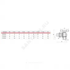 Кран шаровой латунь хром угловой R789 Ду 20 Ру16 ВР/"американка" полнопроходной бабочка красная Giacomini R789X005