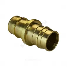 Муфта для PE-X труб радиальная латунь Дн 16 РОС