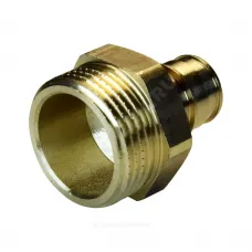 Муфта для PE-X труб радиальная латунь Дн 16х1/2" НР РОС