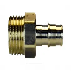 Муфта для PE-X труб радиальная латунь Дн 16х1/2" НР РОС