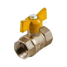 Кран шаровой латунь газ Стандарт 230 аналог 11б27п Ду 15 Ру40 ВР бабочка ГАЛЛОП 115012