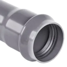 Труба НПВХ SDR17 Дн 110х6,6 Ру16 L=3,12м серая напорная раструбная под соединение с уплотнительным кольцом 45С в/к Хемкор 1191034