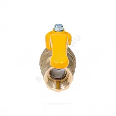 Кран шаровой латунь газ Эксперт Ду 25 Ру40 ВР полнопроходной рычаг Dist 213Р