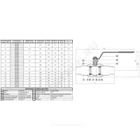 Кран шаровой сталь 11с67п Ду 50 Ру40 п/привар L=300мм полнопроходной Маршал ЦП.00.1.040.050