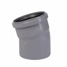 Отвод PP-H серый HT HTB Дн 125х15гр б/нап в/к Ostendorf 116100