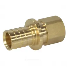 Муфта для PE-X труб аксиальная латунь Дн 20х3/4" ВР РОС