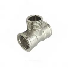 Тройник латунь никель Ду 15 (1/2") ВР/НР/ВР SantechSystems