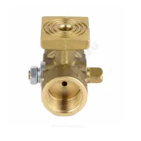 Кран для манометра 3-ходовой латунь 1061 (11б38бк/11б18бк) Ду 15 Ру16 ВР G1/2"-М20х1,5 без рукоятки с фланцем Aquasfera 1061-01