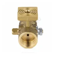 Кран для манометра 3-ходовой латунь 1061 (11б38бк/11б18бк) Ду 15 Ру16 ВР G1/2"-М20х1,5 без рукоятки с фланцем Aquasfera 1061-01